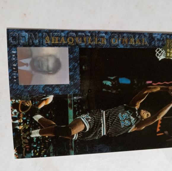 1994 UPPER DECK USA BASKETBALL CHALK TALK: SHAQUILLE O'NEAL #CT9 SHAQ HOLOGRAM - Picture 2 of 12